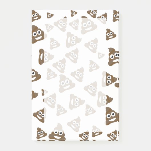 Funny Cute Poop Emoji Pattern Post-it® Notes (Voorkant)