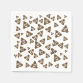 Funny Cute Poop Emoji Pattern Servetten (Voorkant)