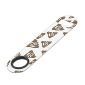 Funny Cute Poop Emoji Pattern Speed Flessenopener (Achterkant Gekanteld)