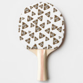 Funny Cute Poop Emoji Pattern Tafeltennisbatje (Voorkant)