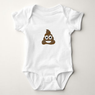 Funny Cute Poop Emoji Romper
