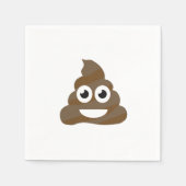 Funny Cute Poop Emoji Servetten (Voorkant)