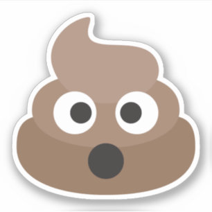 Funny Cute Poop Emoji Sticker