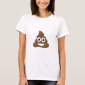 Funny Cute Poop Emoji T-shirt (Voorkant)