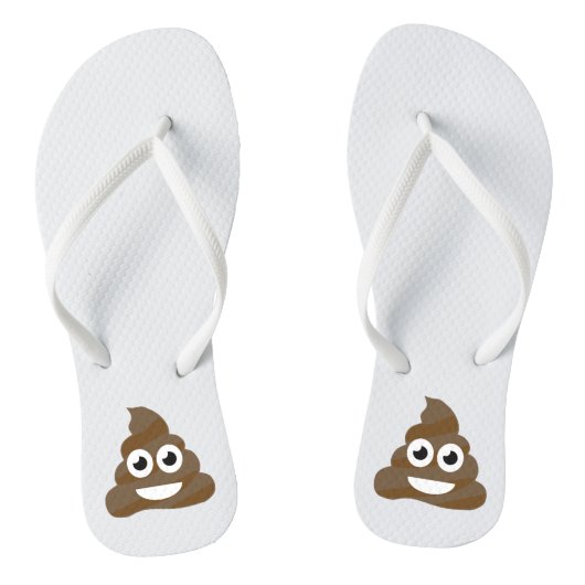 Funny Cute Poop Emoji Teenslippers (Voetbed)
