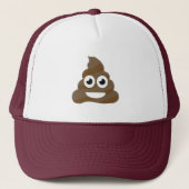Funny Cute Poop Emoji Trucker Pet (Voorkant)