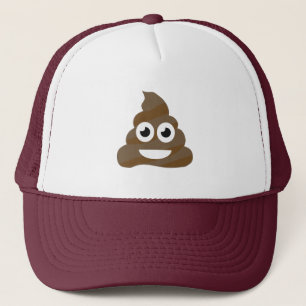 Funny Cute Poop Emoji Trucker Pet