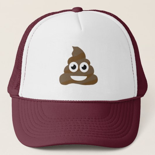 Funny Cute Poop Emoji Trucker Pet (Voorkant)
