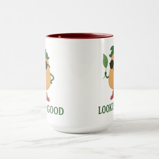 Funny Cute Potato Combo Mug Mok (Midden)