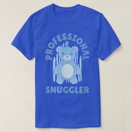 Funny Cute Professional Snuggler Bear T-shirt (Design voorkant)
