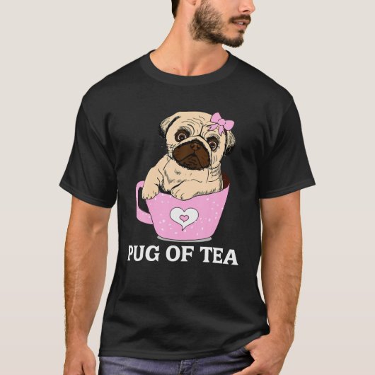Funny Cute Pug Hondenliefhebber Hondenras Animal P T-shirt (Voorkant)