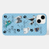 Funny Cute Puppy Poem en Stippen Case-Mate iPhone Case (Achterkant (horizontaal))
