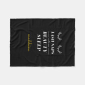 Funny Cute Quote Lash Nap Blanket Fleece Deken (Voorkant (Horizontaal))