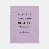 Funny Cute Quote Lash Nap Blanket Lavender Fleece Deken (Voorkant)