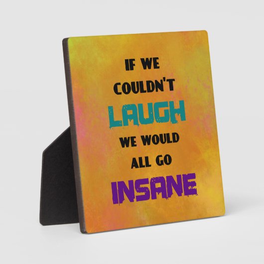 Funny Cute Quote over lachen en onhygiëne Fotoplaat (Voorkant)