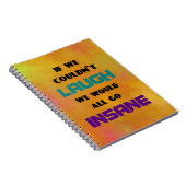 Funny Cute Quote over lachen en onhygiëne Notitieboek (Rechterzijde)