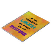Funny Cute Quote over lachen en onhygiëne Notitieboek (Linkerzijde)