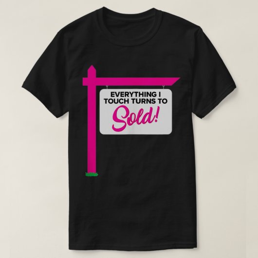 Funny Cute Real Estate Agent T-shirt (Design voorkant)