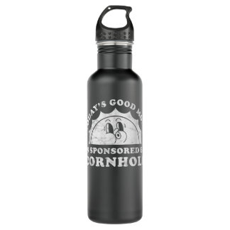 Funny Cute Retro Vintage Cornhole Waterfles