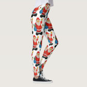 Funny Cute Santa Claus, kerstman Leggings (Rechts)