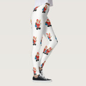 Funny Cute Santa Claus, kerstman Leggings (Rechts)