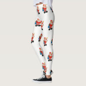 Funny Cute Santa Claus, kerstman Leggings (Links)