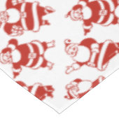 Funny Cute Santa Claus Pattern Red White Kerstmis Tafelkleed (Gekanteld)