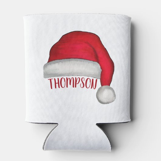 Funny Cute Santa Custom Holiday Kerstmis Blikjeskoeler (Achterkant)