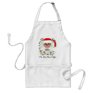 Funny Cute Santa Red White Baking Standaard Schort