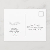 Funny Cute Santa Save the Date Kerstparty Aankondigingskaart (Achterkant)