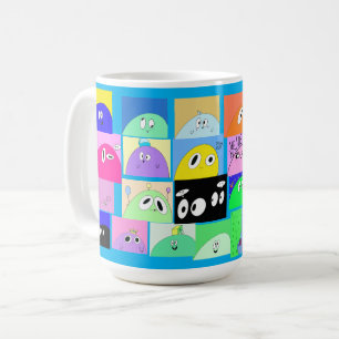 Funny Cute Sassy Happy Blob Cartoons Koffiemok