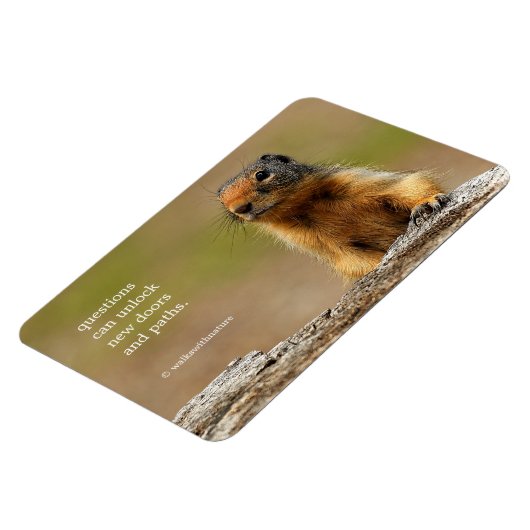 Funny Cute Saucy Columbian Ground Squirrel Magneet (Linkerzijde)