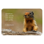Funny Cute Saucy Columbian Ground Squirrel Magneet (Horizontaal)