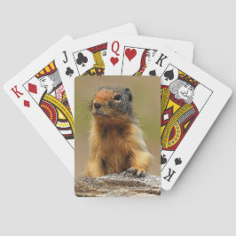 Funny Cute Saucy Columbian Ground Squirrel Pokerkaarten