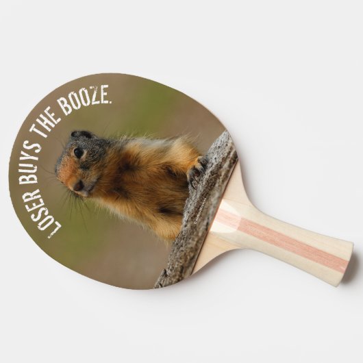 Funny Cute Saucy Columbian Ground Squirrel Tafeltennisbatje (Zijkant)