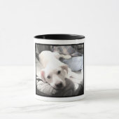 Funny Cute Schattig White Dog 60th Birthday Mok (Midden)