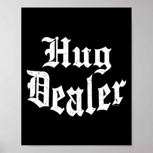 Funny Cute Sensitive Feet Hug Merchant Valentine's Poster (Voorkant)