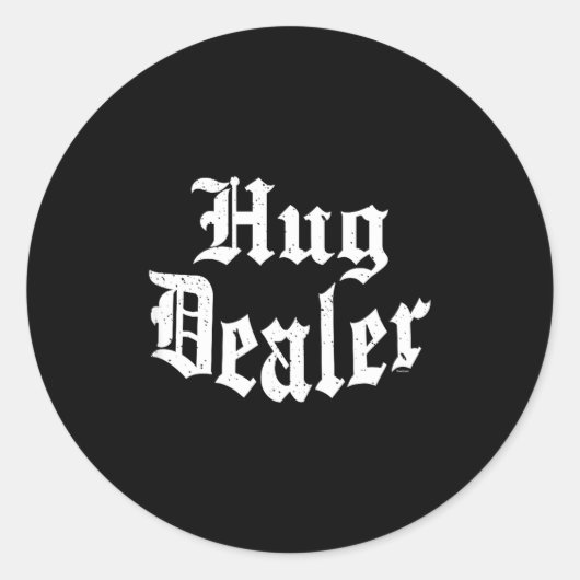 Funny Cute Sensitive Feet Hug Merchant Valentine's Ronde Sticker (Voorkant)