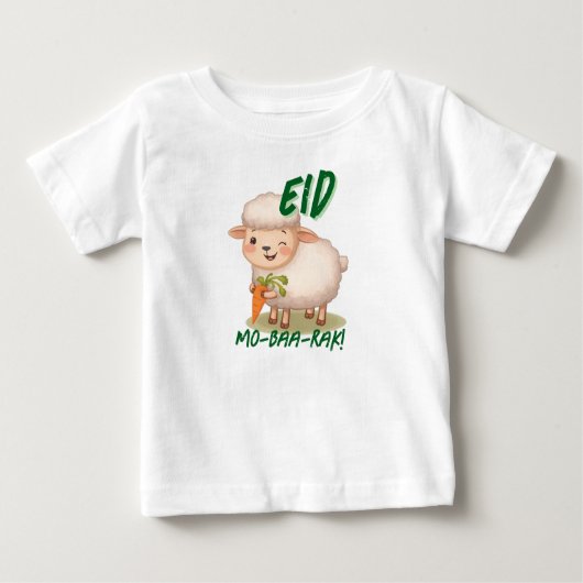 Funny cute Sheep Eid Adha funny Baby Clothes  (Voorkant)