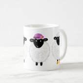 Funny Cute Sheep Koffiemok (Voorkant rechts)