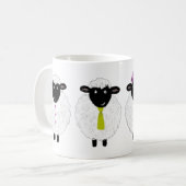 Funny Cute Sheep Koffiemok (Voorkant links)
