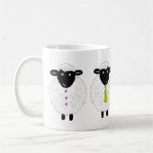 Funny Cute Sheep Koffiemok (Links)