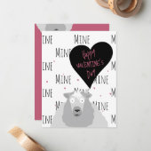 Funny Cute Sheeply The Best Sheep Pun  Notitiekaartje (Voorkant / Achterkant in situ)