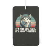 Funny & Cute Siberian Husky Dog Glitter Classic T- Luchtverfrisser (Voorkant)