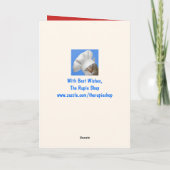 Funny Cute Skunk Kerstmis Feestdagen Kaart (Achterkant)