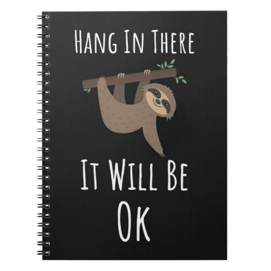 Funny Cute Sloth Gifts Animals Relax Slow Life Notitieboek (Voorkant)