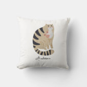  funny Cute Smiling Cat Kussen (Voorkant)