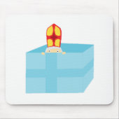 Funny Cute St. Nicholas Dutch Sinterklaas Kinder K Muismat (Voorkant)