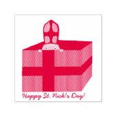 Funny Cute St. Nicholas Dutch Sinterklaas Kinder K Zelfinktende Stempel (Design)