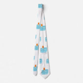 Funny Cute St. Nicholas Sinterklaas Kinder Kunst Stropdas (Achterkant)